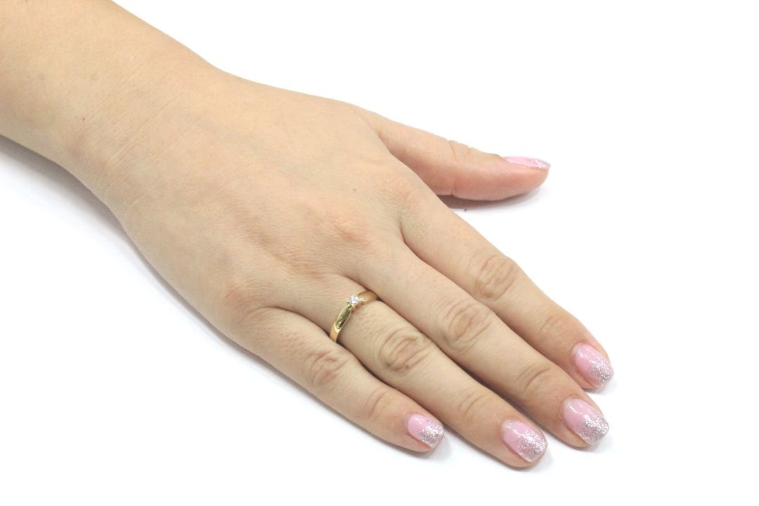 Anillo Solitario con Diamante Natural mod. 5004 - Joyería Orovel’s