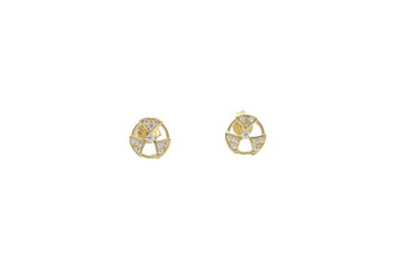Arete Circular Calado con Zirconias mod. 5355 - Joyería Orovel’s