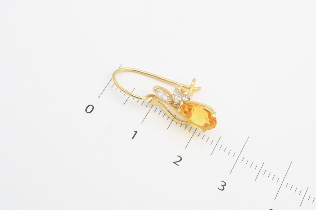Arete con Piedra mod. 2852 - Joyería Orovel’s