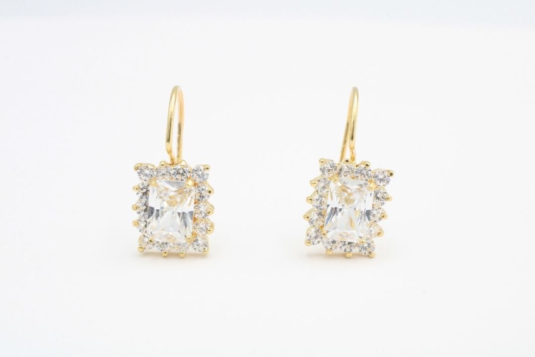 Arete con Piedra mod. 2853 - Joyería Orovel’s