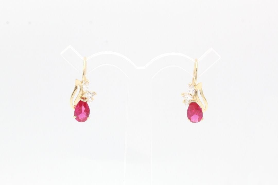 Arete con Piedra mod. 3433 - Joyería Orovel’s
