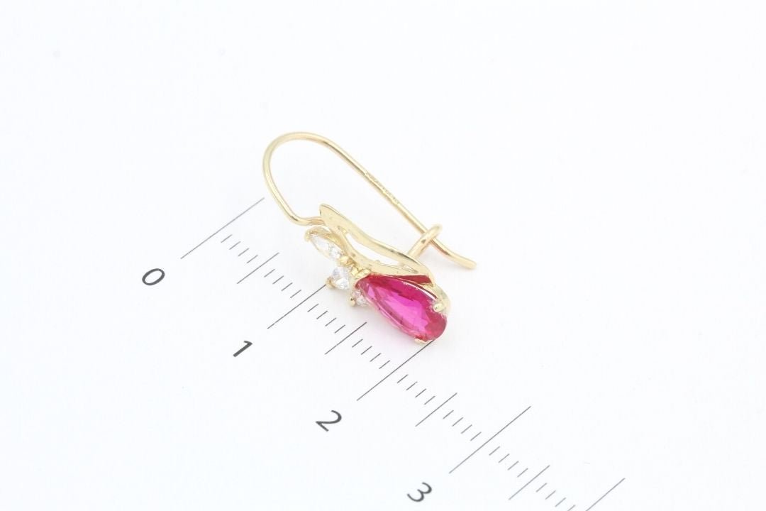 Arete con Piedra mod. 3433 - Joyería Orovel’s