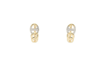 *Arete con Zirconias en Modelo de Eslabones mod. 5330 - Joyería Orovel’s