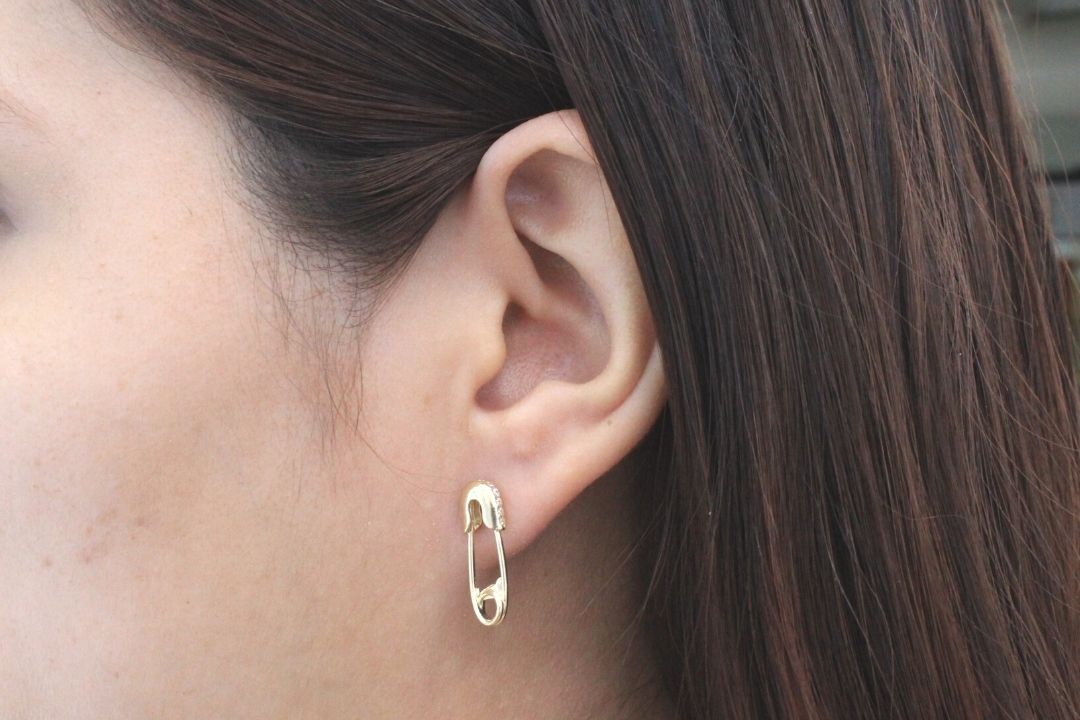 Arete de Broche Brillante mod. 5427 - Joyería Orovel’s