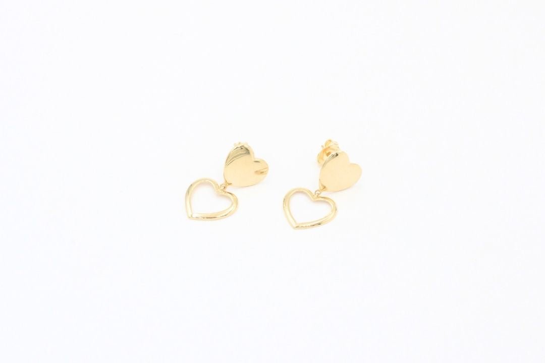 Arete de Corazones Brillantes mod. 5576 - Joyería Orovel’s