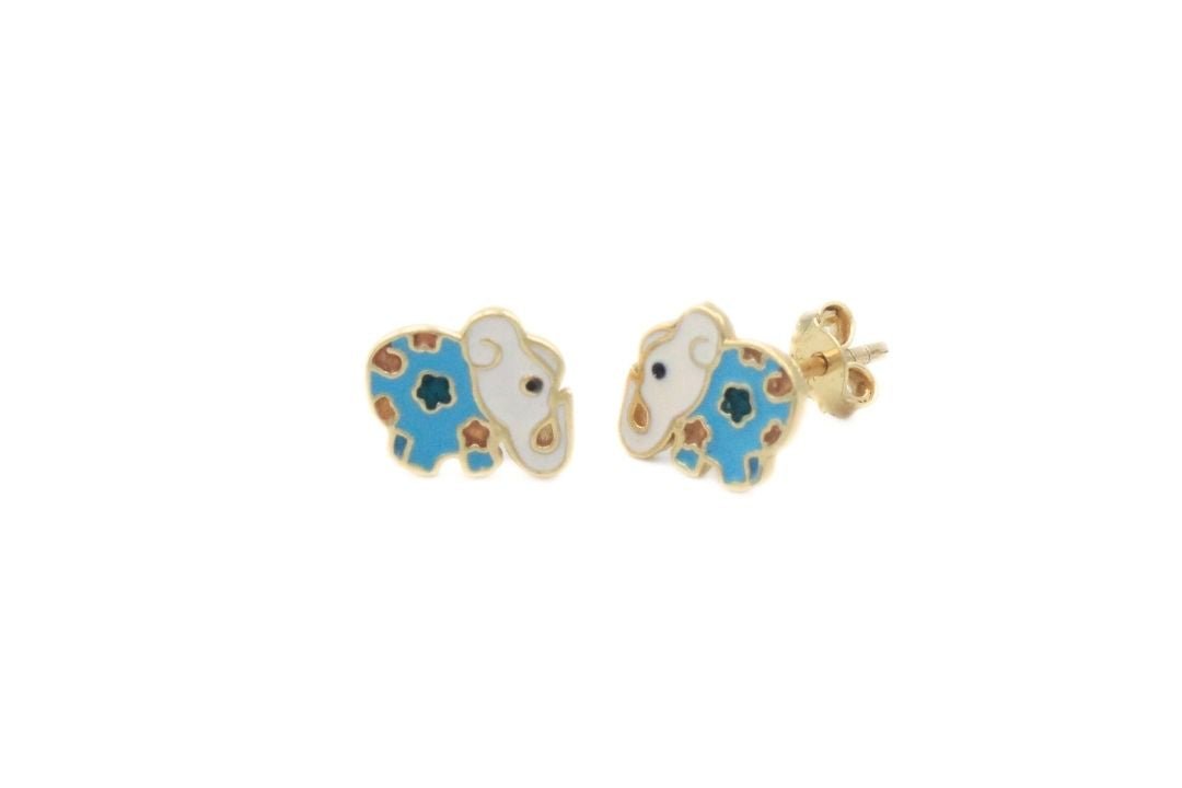 Arete de Elefante Esmaltado en Diferentes Colores mod. 6184 - Joyería Orovel’s