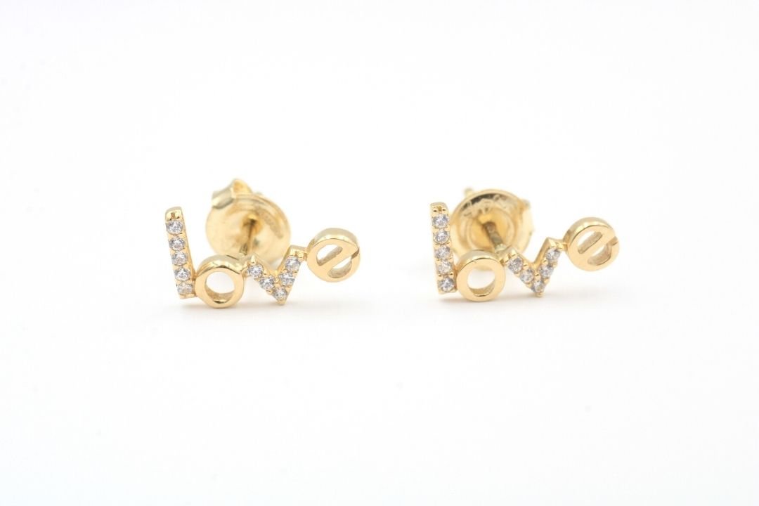 Arete de Oro 14k mod. 3330 - Joyería Orovel’s