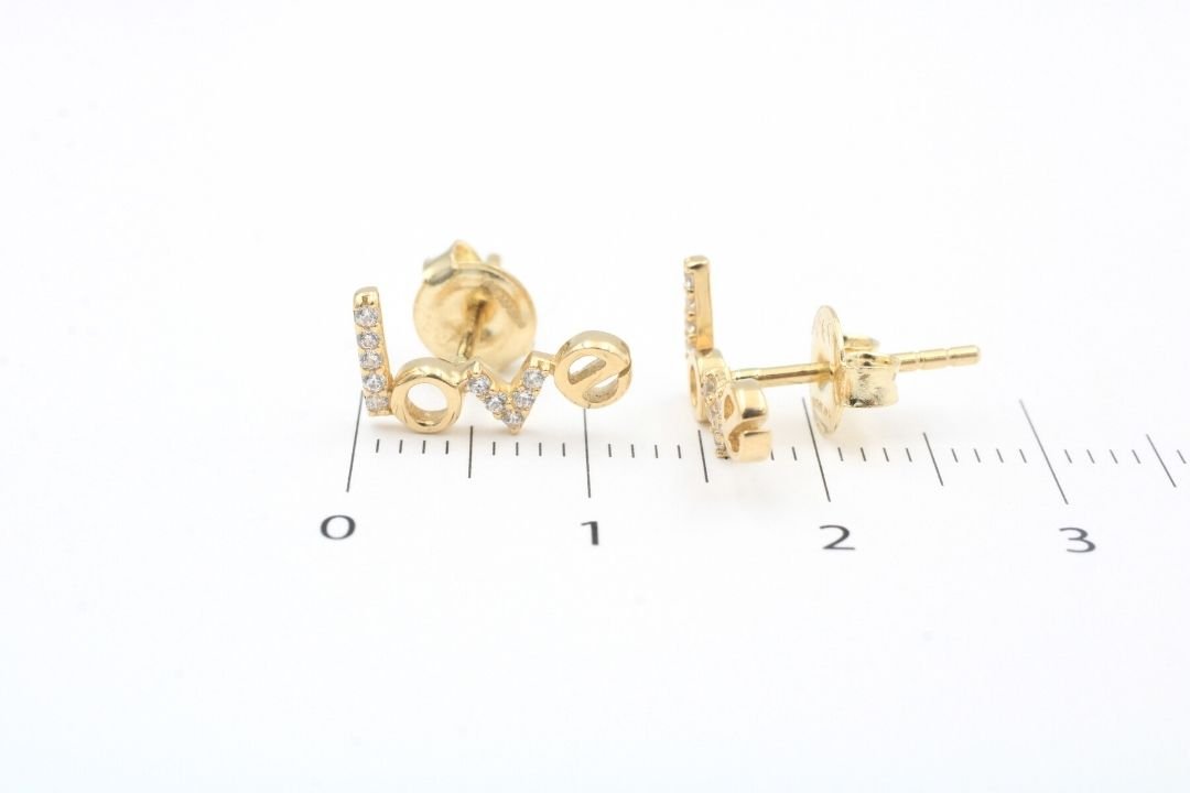 Arete de Oro 14k mod. 3330 - Joyería Orovel’s