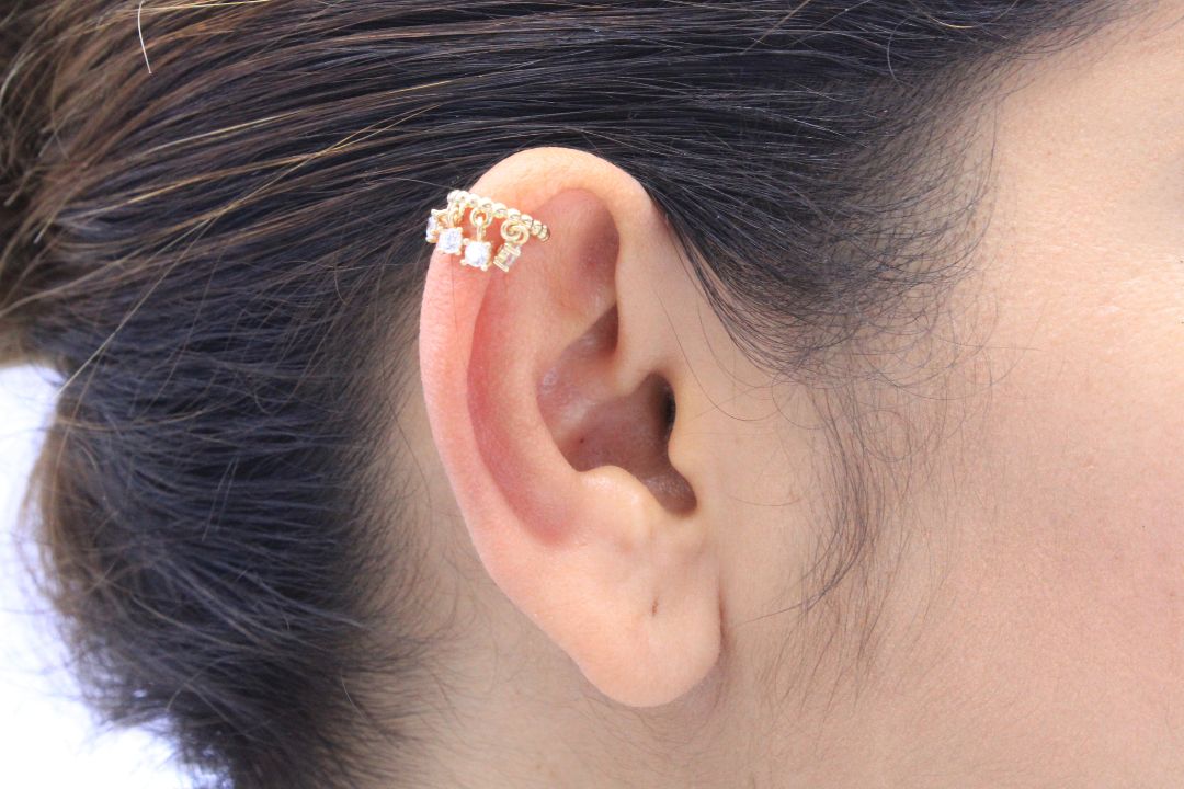 Arete de Oro 14k mod. 3797 - Joyería Orovel’s