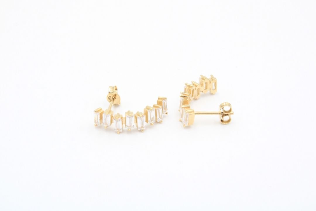 Arete de Oro 14k mod. 3887 - Joyería Orovel’s
