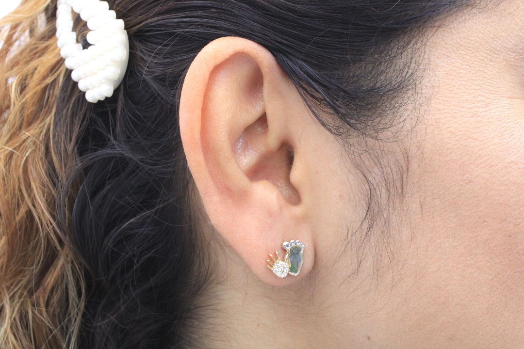Arete de Oro 14k mod. 4089 - Joyería Orovel’s
