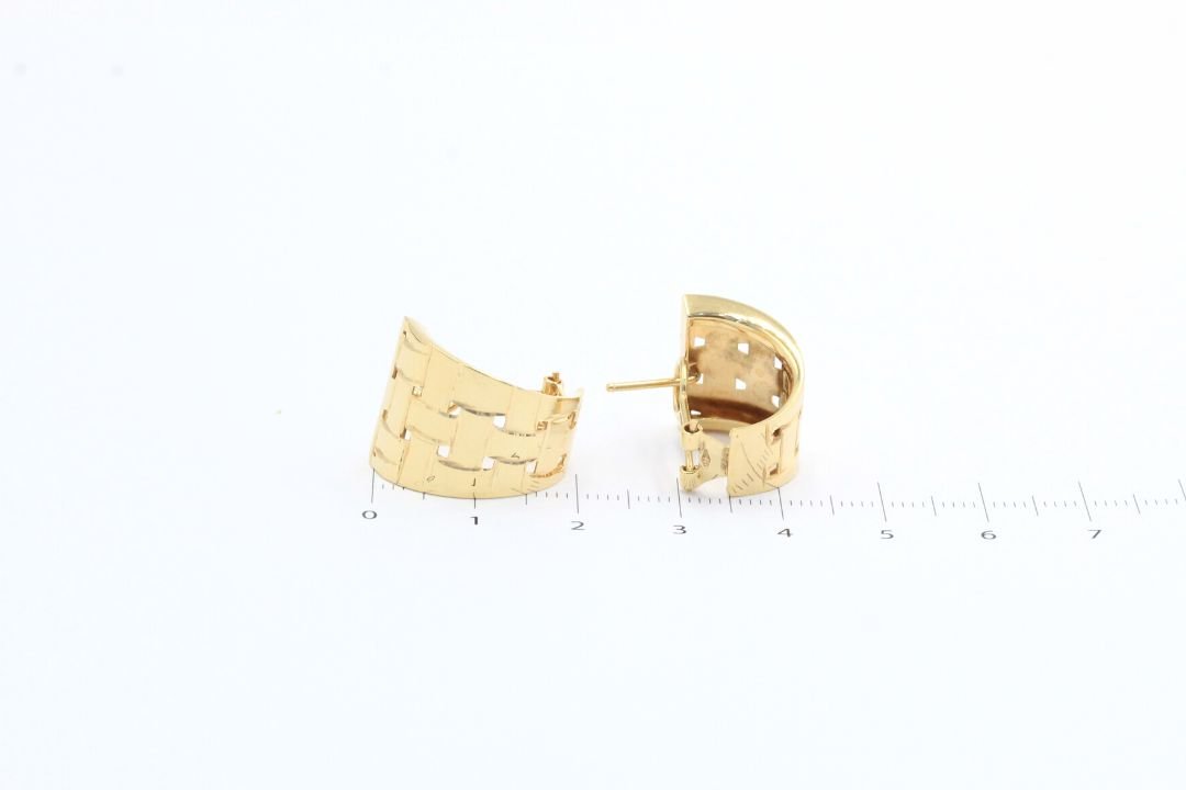 *Arete de Patente de Diseño Enlazado mod. 4556 - Joyería Orovel’s