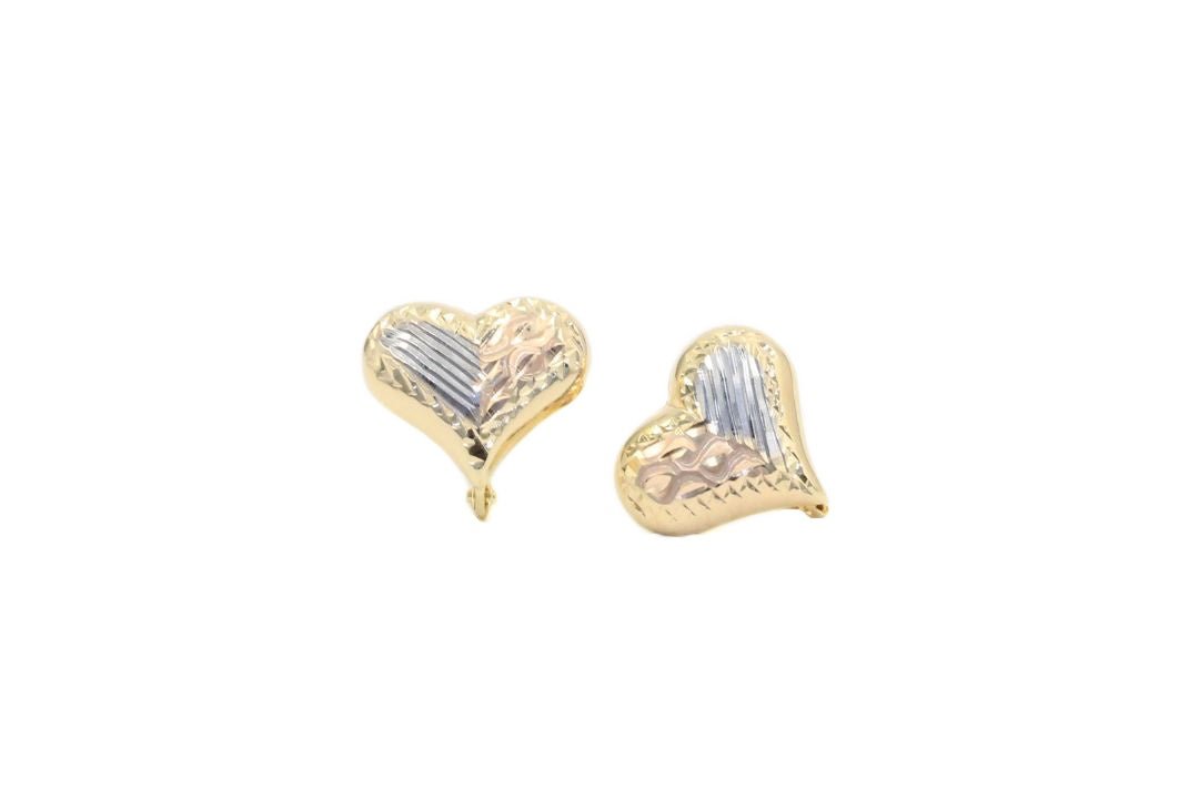 *Arete de Patente en Forma de Corazón Florentino mod. 4570 - Joyería Orovel’s