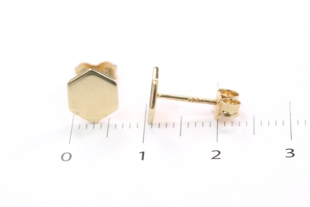 *Arete Hexagonal Brillante mod. 1246 - Joyería Orovel’s