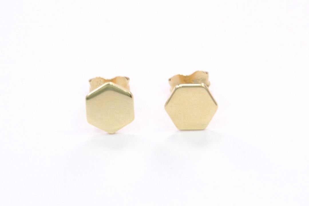 *Arete Hexagonal Brillante mod. 1246 - Joyería Orovel’s