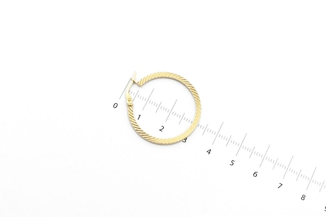 Arracada de Diseño Circular con Diamantado Exterior mod. 6025