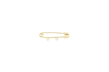 Broche de Oro con 2 Orificios para Dijes mod. 5633
