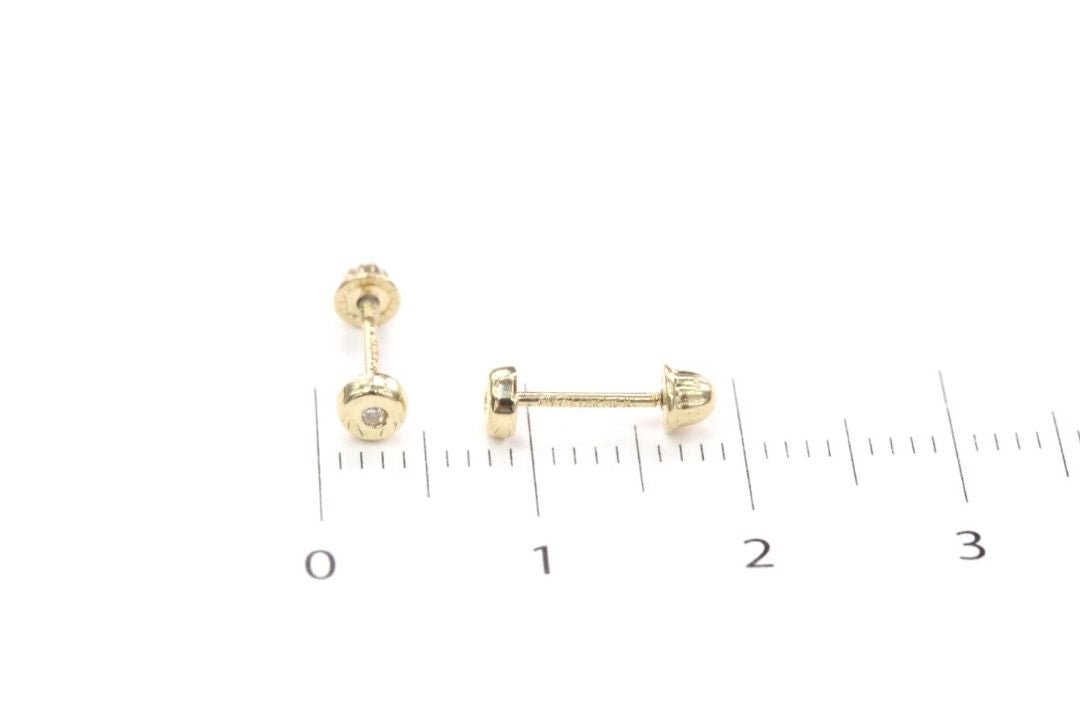 *Broquel 14k con Diamante Mod. 1502 - Joyería Orovel’s