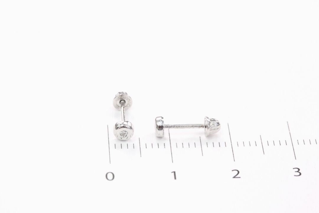 *Broquel 14k con Diamante Mod. 1508 - Joyería Orovel’s