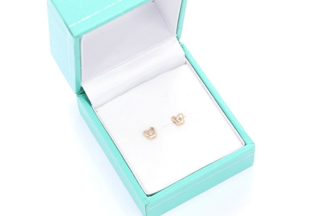*Broquel 14k con Diamante Mod. 1518 - Joyería Orovel’s