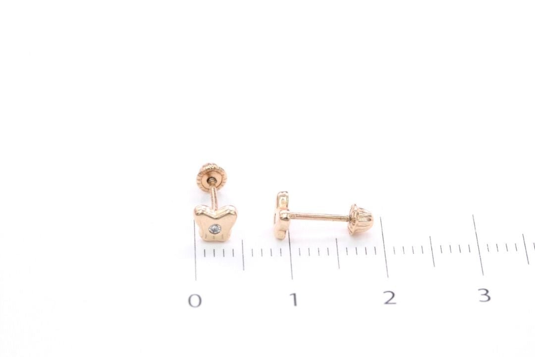 *Broquel 14k con Diamante Mod. 1518 - Joyería Orovel’s