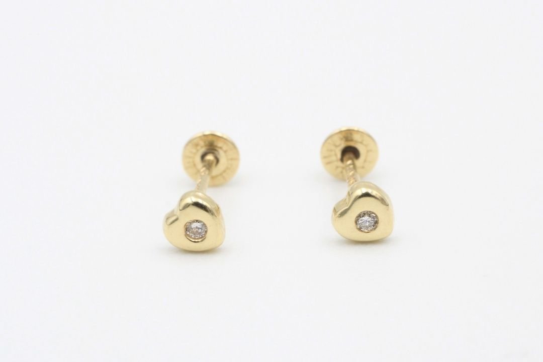 *Broquel 14k con Diamante Mod. 2701 - Joyería Orovel’s