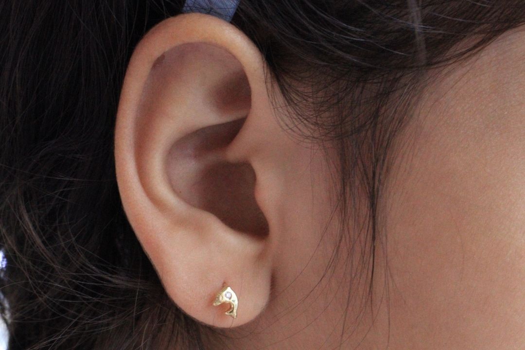 *Broquel 14k con Diamante Mod. 2702 - Joyería Orovel’s