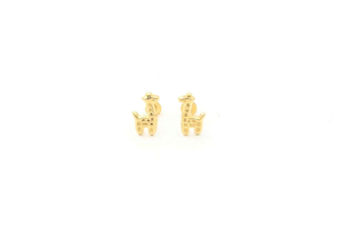 Broquel 14k con Forma de Jirafas Mod. 5821