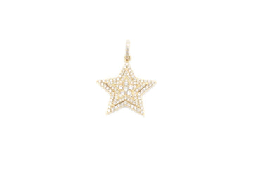 Dije de Estrella Incrustada de Zirconias en Corte Fino mod. 6071
