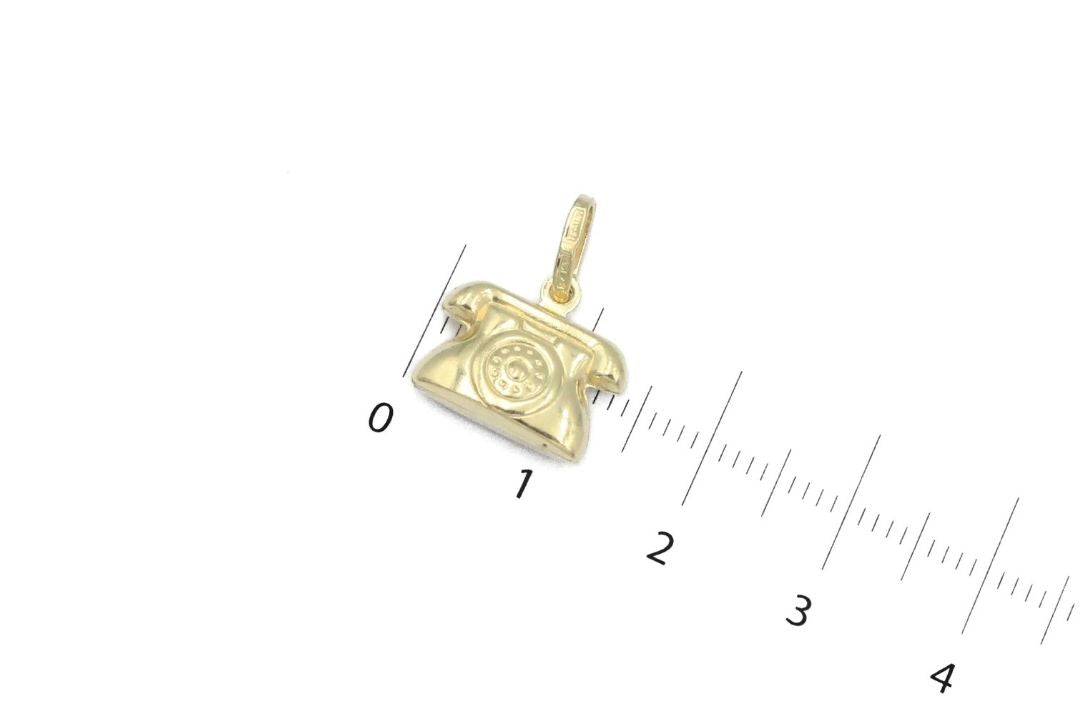 Dije de Teléfono Inflado y Brillante mod. 6347
