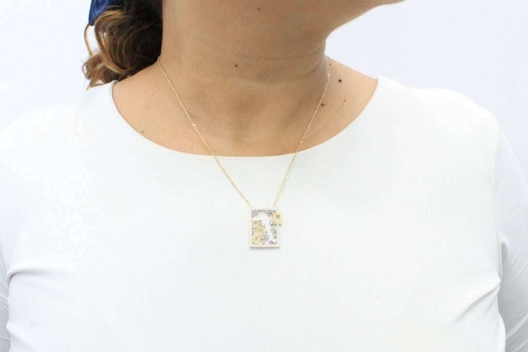 Gargantilla Cuadro de Zirconias mod. 6287