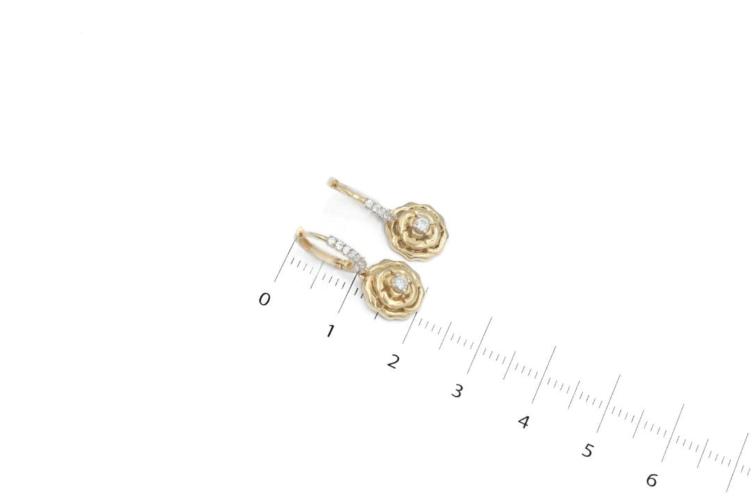 Grapa Larga con Rosas y Zirconias mod. 6144