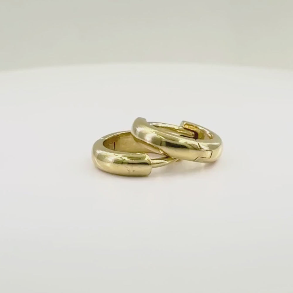 Grapa de Oro 14k Sólido de Estilo Brillante mod. 10164