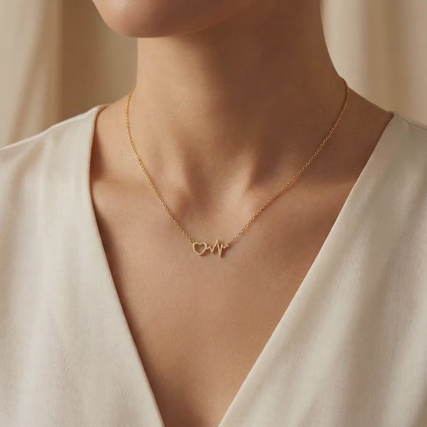 Gargantilla de Oro 14k Latido de Corazón mod. 11151