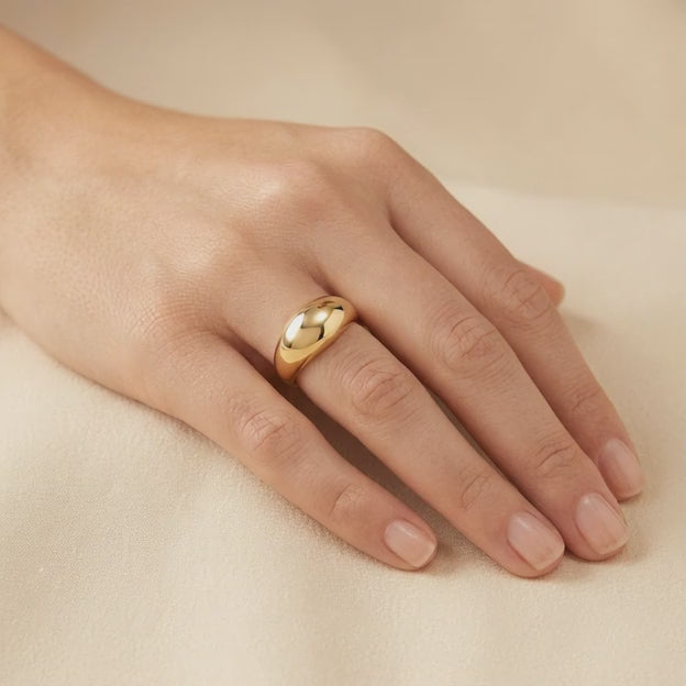 Anillo de Oro 14k Gota Lisa mod. 10867
