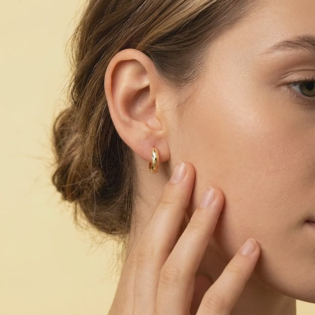 Grapa de Oro 14k Matte con Detalles Brillantes mod. 10984