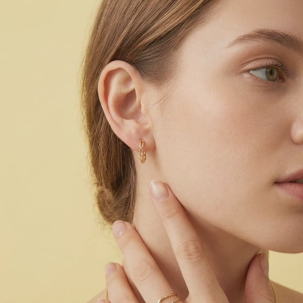 Grapa de Oro 14k Geometricas Elegantes mod. 10985