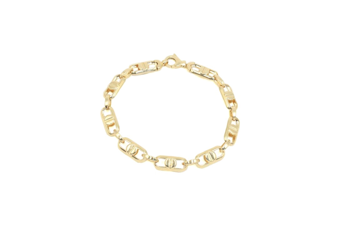 Pulsera con Eslabón Hueco de Diseño 3x1 mod. 5761