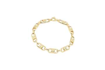 Pulsera con Eslabón Hueco de Diseño 3x1 mod. 5761