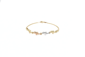 Pulsera de Delfines de Oro Florentino mod. 6115