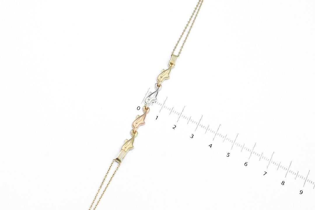 Pulsera de Delfines de Oro Florentino mod. 6115