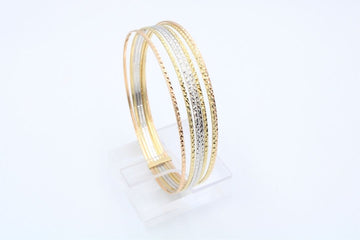 Semanario de Oro 14k con Diseño Diamantado Brillante mod. 2892