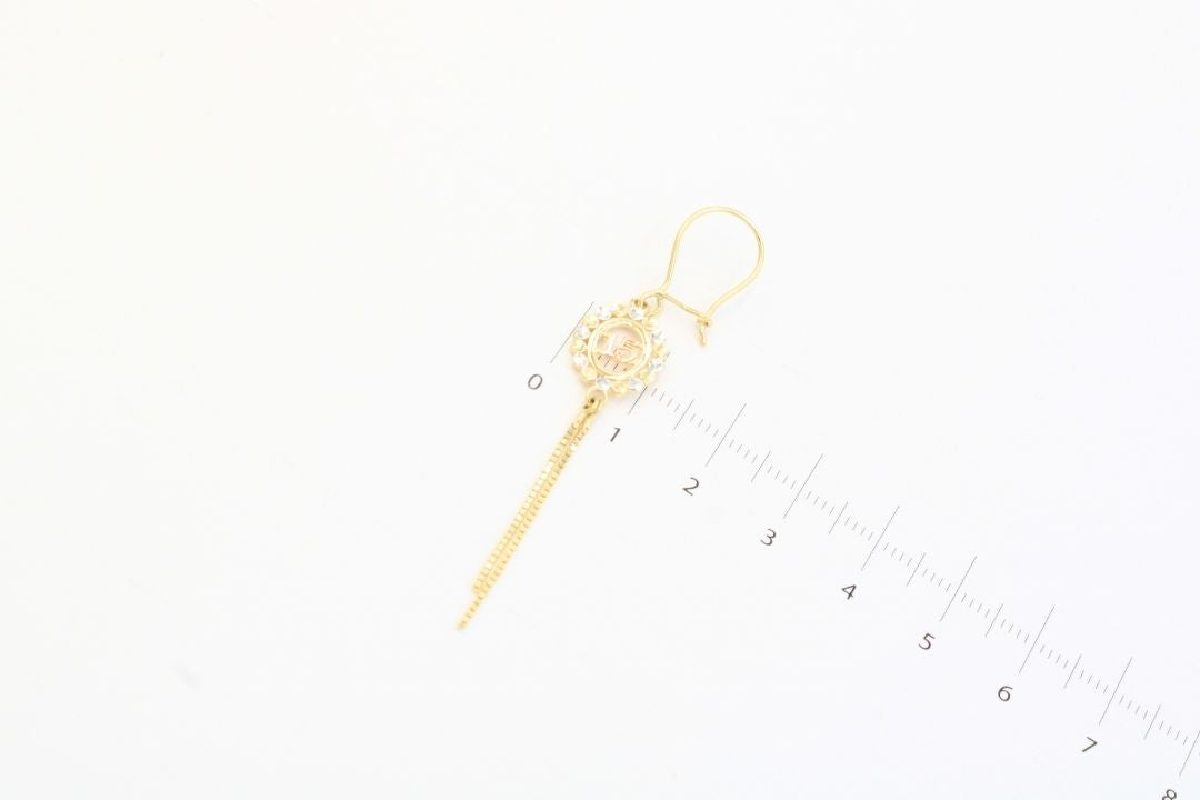 Arete Largo de XV Años con Diamantado mod. 5518