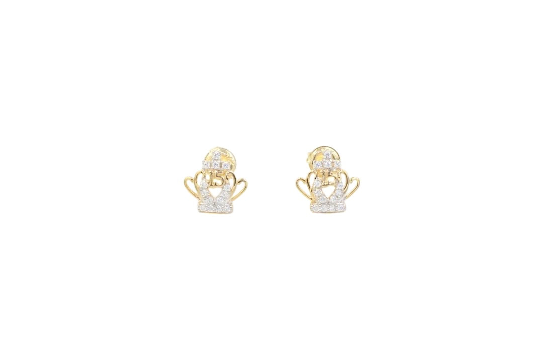 Arete de XV Años de Coronas Finas con Zirconias mod. 5524