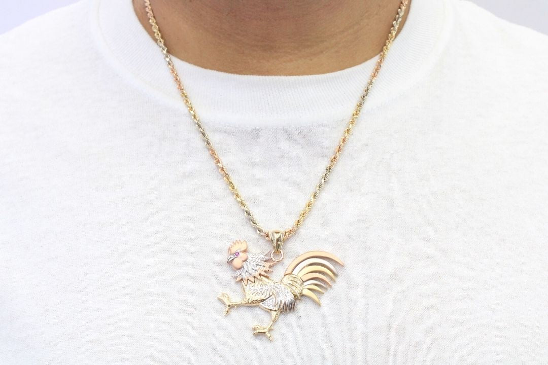 Dije de Gallo en Oro florentino mod. 3837