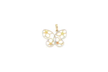 Dije de Mariposa con Piedras de Colores mod. 4653