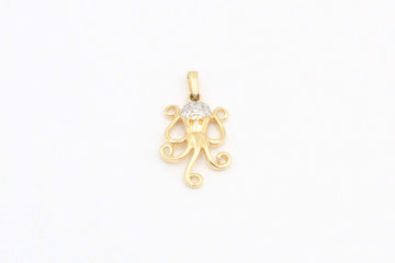 Dije de Pulpo con Piedras Brillantes mod. 4047