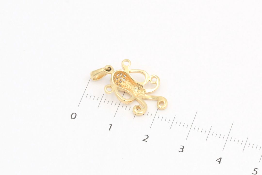 Dije de Pulpo con Piedras Brillantes mod. 4047