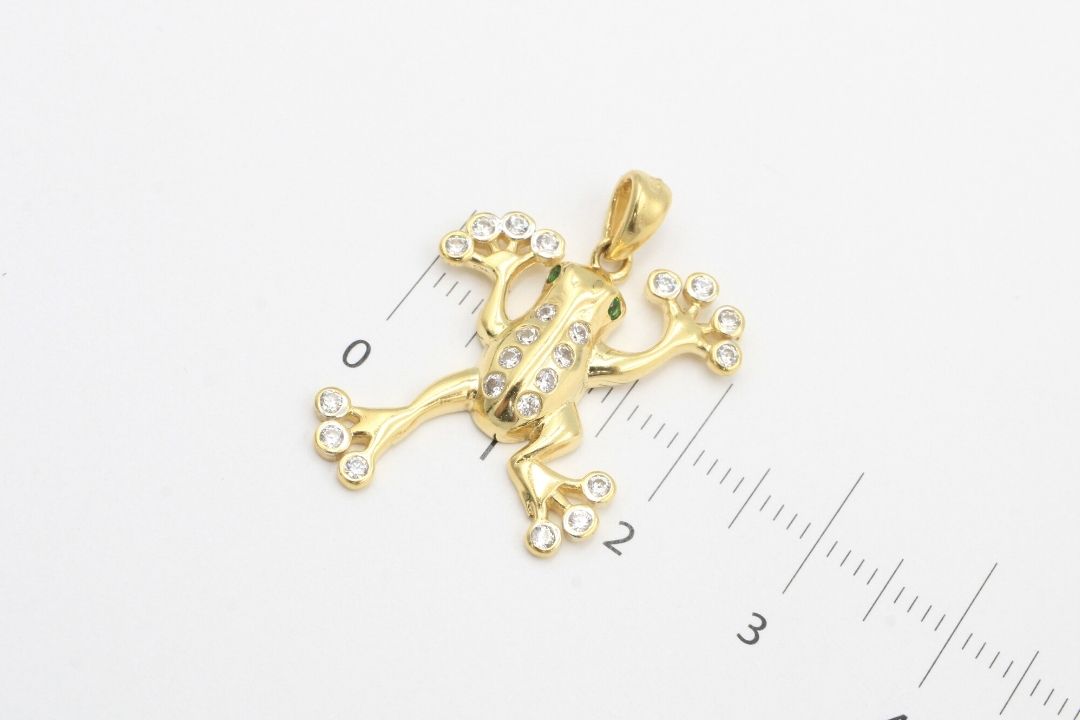 Dije de Rana con Piedras Brillantes mod. 0662