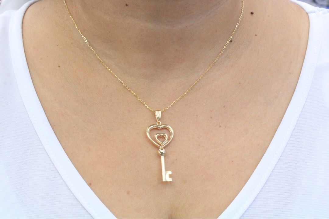 Dije de Llave Hueca de Corazón mod. 0649